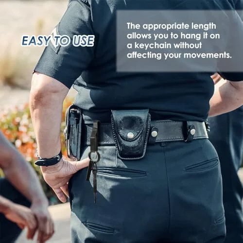 AOKYE key kit clipped to a duty belt during shift